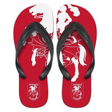 NRL Supporter Thongs - St George Illawarra Dragons - Mens Size Flip Flops - Shoe