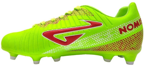 NOMIS Prodigy 2.0 FG Football Boots - Yellow/Red/White - Youth - Kids - Shoe
