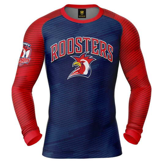 NRL Barrel Rash Vest - Sydney Roosters - UPV 50+ - Sun Shirt - Adult