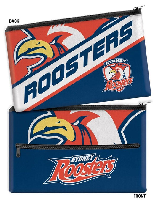 NRL Large Pencil Case - Sydney Roosters - Neoprene - 33cm x 21cm