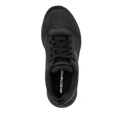 Black skechers school hot sale shoes