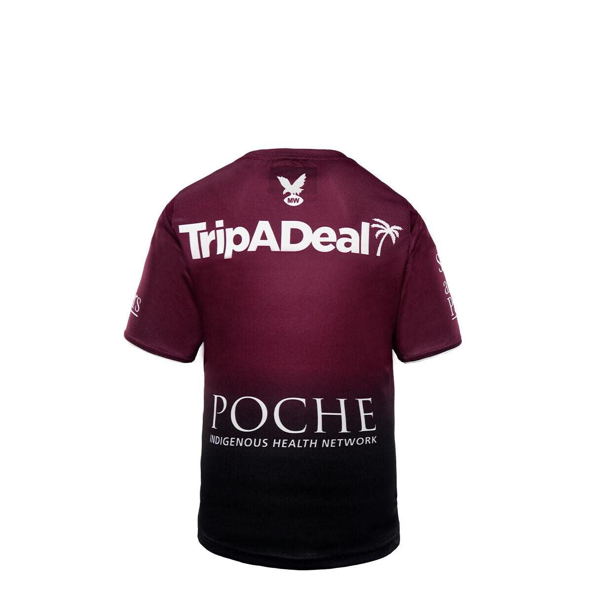 NRL 2022 Training Tee Shirt - Manly Sea Eagles - YOUTH - Rugby League - DYNASTY