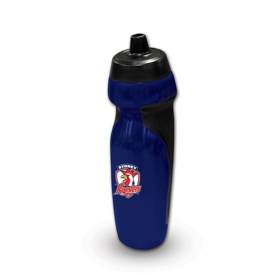 NRL Sports Drink Bottle 640ml - Sydney Roosters - Rubber Grip