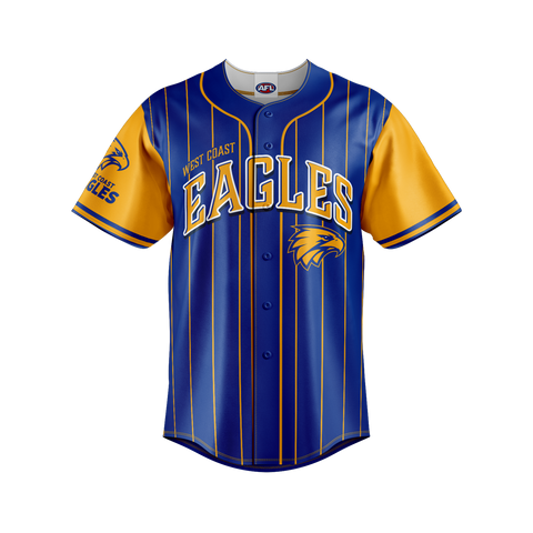AFL 'Slugger' Baseball Shirt - West Coast Eagles - Tee - Aussie Rules