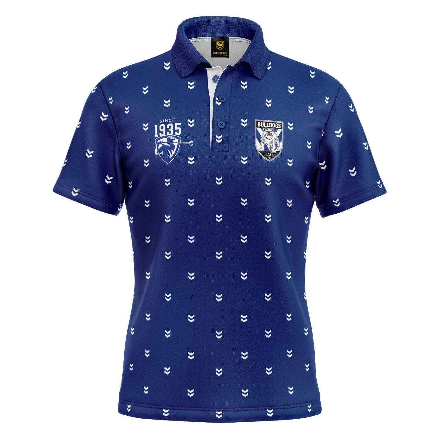 NRL 'Mulligan' Golf Polo - Canterbury Bulldogs - Adult - Mens - Polo