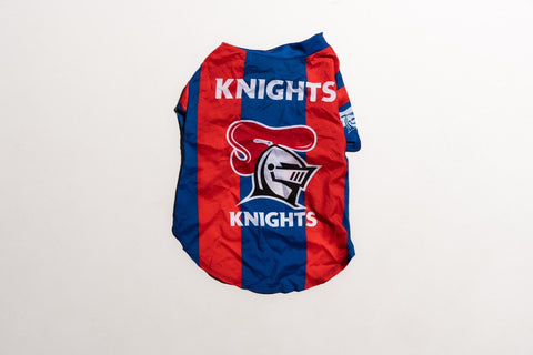 NRL Pet Jersey - Newcastle Knights - Size XS to XL - T-Shirt - Dog - Cat