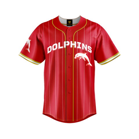 NRL 'Slugger' Baseball Shirt - Dolphins - Tee