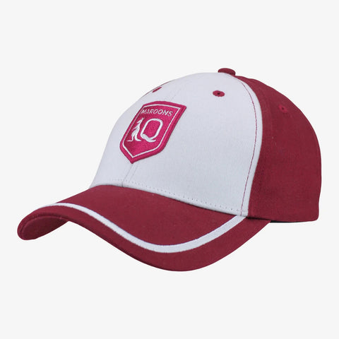 NRL Stark Cap Hat - Queensland Maroons - Curved Brim - State Of Origin - QLD