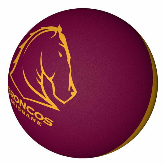 NRL Rubber High Bounce Hand Ball - Brisbane Broncos - Single - 6cm