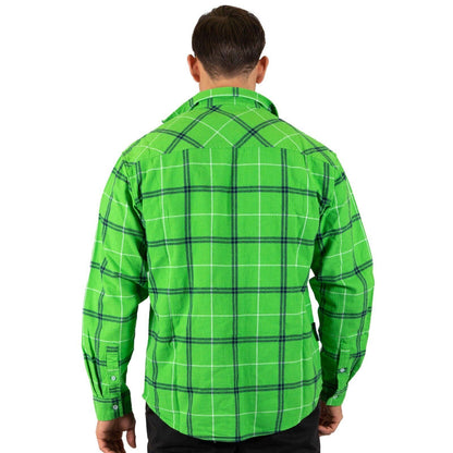 NRL 'Mustang' Flannel Polo - Canberra Raiders - Flanno Shirt