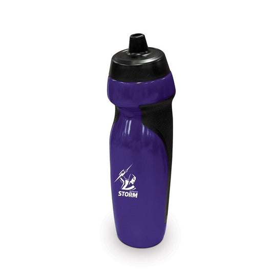 NRL Sports Drink Bottle 640ml - Melbourne Storm - Rubber Grip