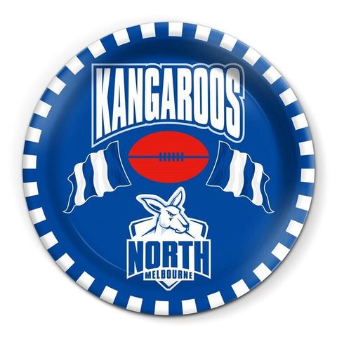 AFL Snack Plate - North Melbourne Kangaroos - 20cm diameter - Melamine - Single