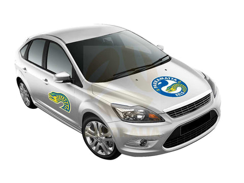 NRL Car Monster Decal - Paramatta Eels - Sticker - Team Logo - 470mm