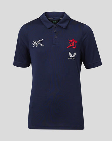 NRL 2024 Media Polo - Sydney Roosters - Junior - Youth - Kids - Shirt