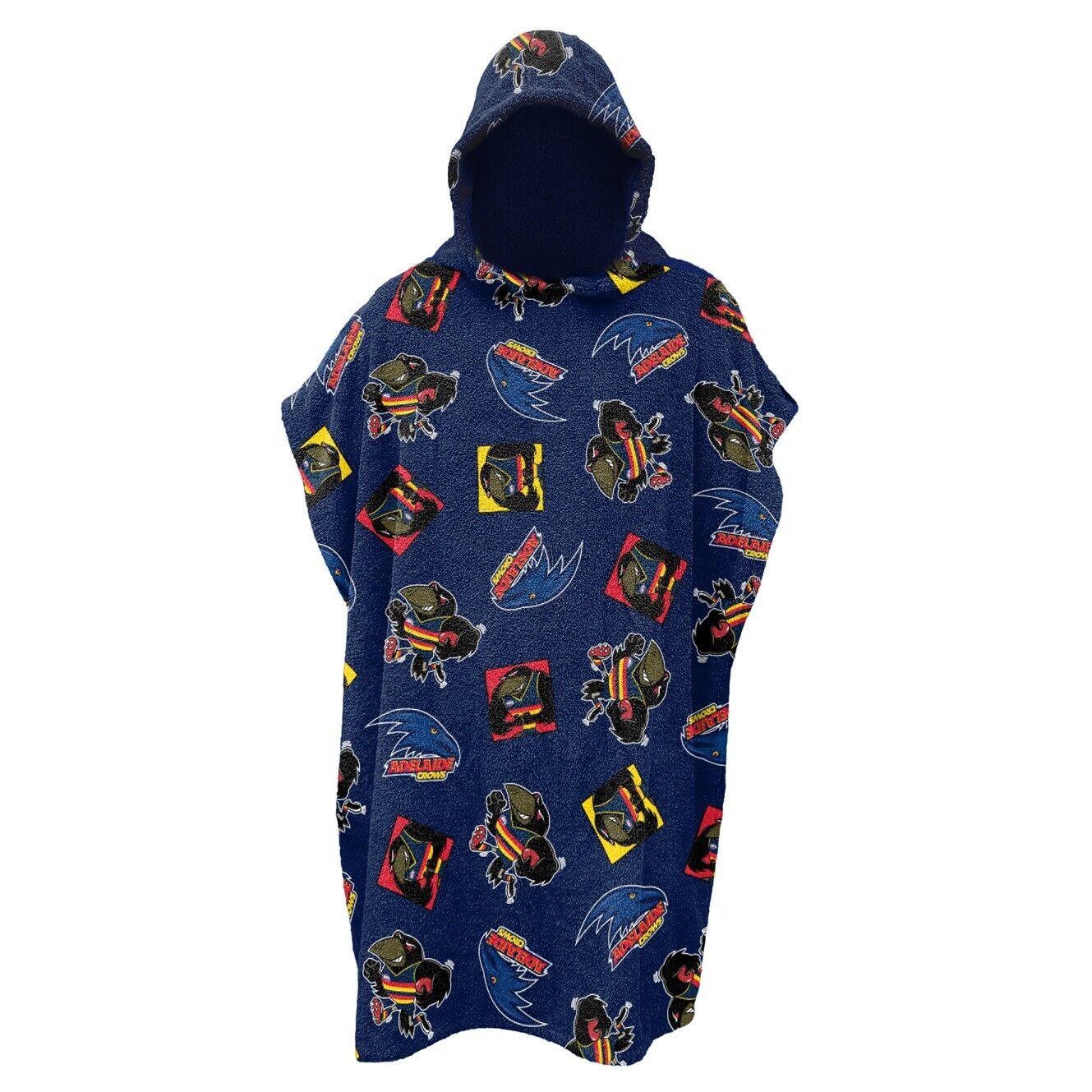 AFL Youth Hooded Towel - Adelaide Crows - Kids - Beach Bath - OSFM