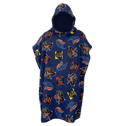 AFL Youth Hooded Towel - Adelaide Crows - Kids - Beach Bath - OSFM