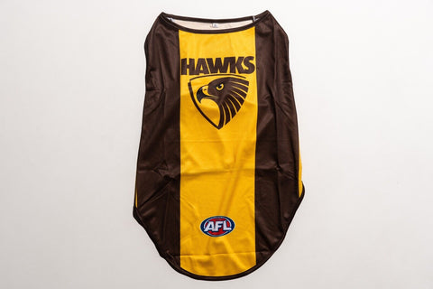 AFL Pet Jersey - Hawthorn Hawks - Size XS to XL - T-Shirt - Dog - Cat