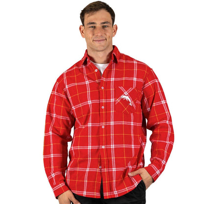 NRL 'Mustang' Flannel Polo - Dolphins - Flanno Shirt