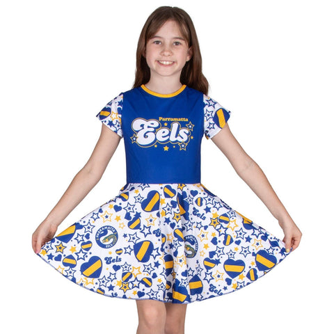 NRL Heartbreaker Dress - Paramatta Eels - Girls - Toddler - Kid