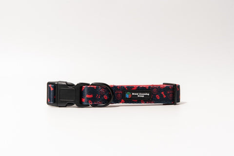 AFL Adjustable Dog Collar - Melbourne Demons - Small To Large - Strong Durable