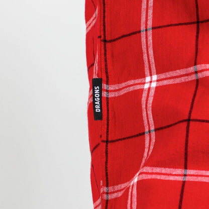 NRL 'Mustang' Flannel Polo - St George Illawarra Dragons - Flanno Shirt