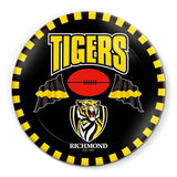 AFL Snack Plate - Richmond Tigers - 20cm diameter - Melamine - Single