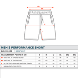 AFL Performance Shorts - Adelaide Crows - Supporter - Adult - Mens