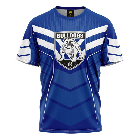 NRL Kids 'Chevron' Tee Shirt - Canterbury Bulldogs - Baby Child T-Shirt