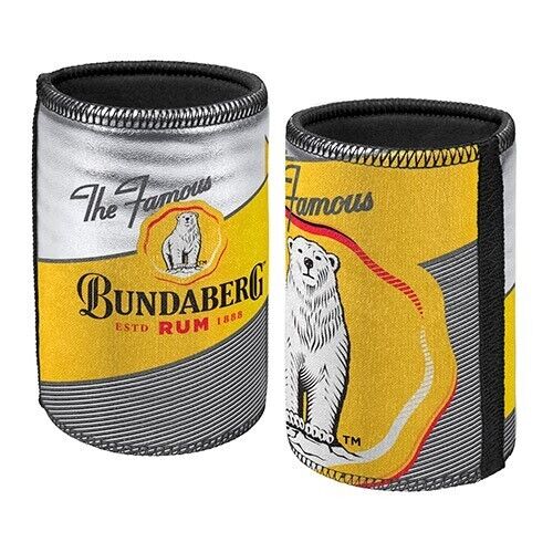 Bundaberg Rum Metallic Stubby Cooler - Can Holder - Bundy Rum