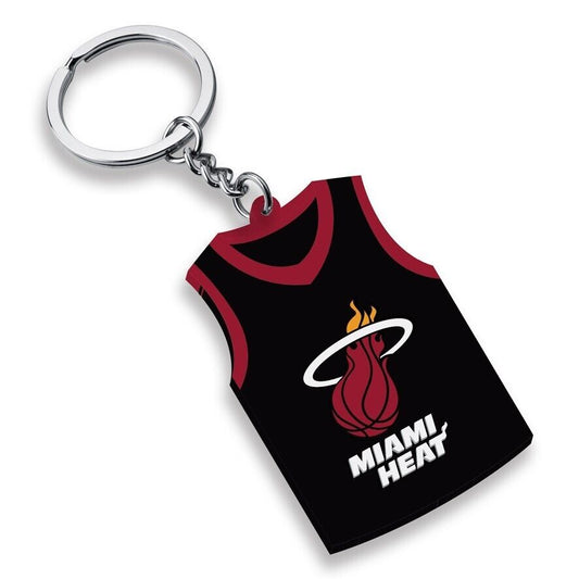 NBA Rubber Jersey Keyring - Miami Heat - Key Ring - Team Logo