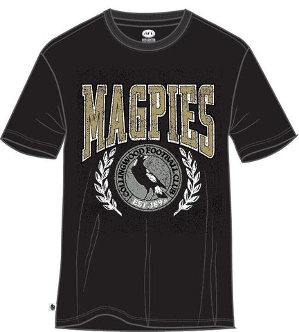 AFL Arch Graphic Tee Shirt - Collingwood Magpies - Mens T-Shirt