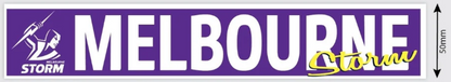 NRL Car Window Decal - Melbourne Storm - Sticker 280mm