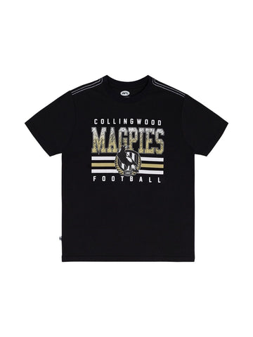 AFL Sketch Tee - Collingwood Magpies - Youth- Kids - T-Shirt