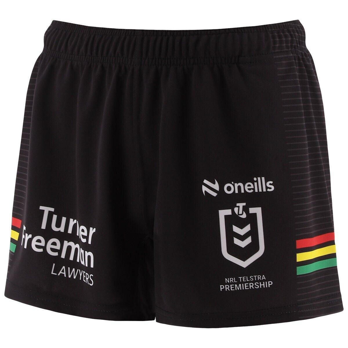 NRL 2025 Home Playing Shorts - Penrith Panthers - Adult - Mens