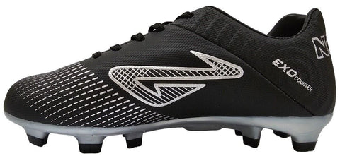 NOMIS Immortal 2.0 FG Football Boots - Black/Silver - Youth - Kids - Shoe