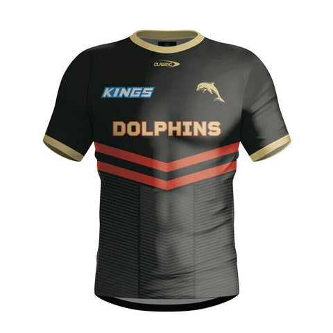 NRL 2024 Warm Up Tee - Dolphins - Adult - CLASSIC