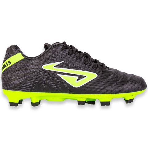 NOMIS Immortal FG Football Boots - Black/Lime - Shoe - Youth - Kids - Junior