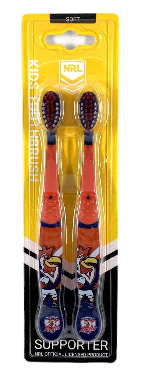 NRL Mascot Kids Toothbrush - Sydney Roosters - Soft