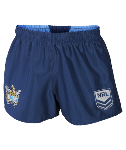 NRL Supporter Footy Shorts - Gold Coast Titans - Kids Youth Adults -