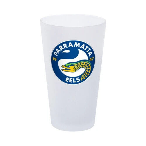 NRL Frosted Conical Glass Parramatta Eels 500ml Single