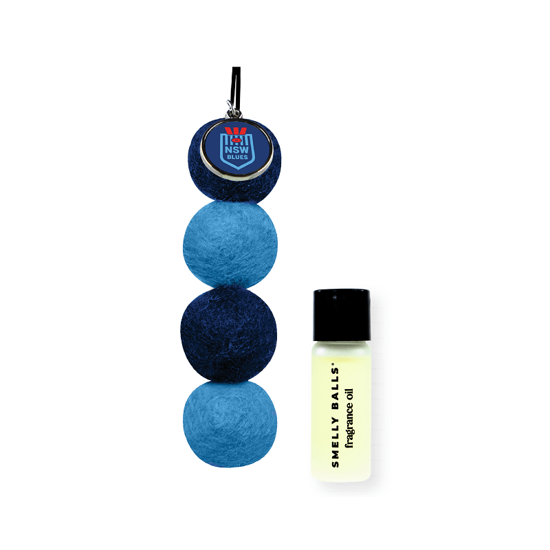 NRL Smelly Balls Set - New South Wales Blues - NSW - Reuseable Car Air Freshener