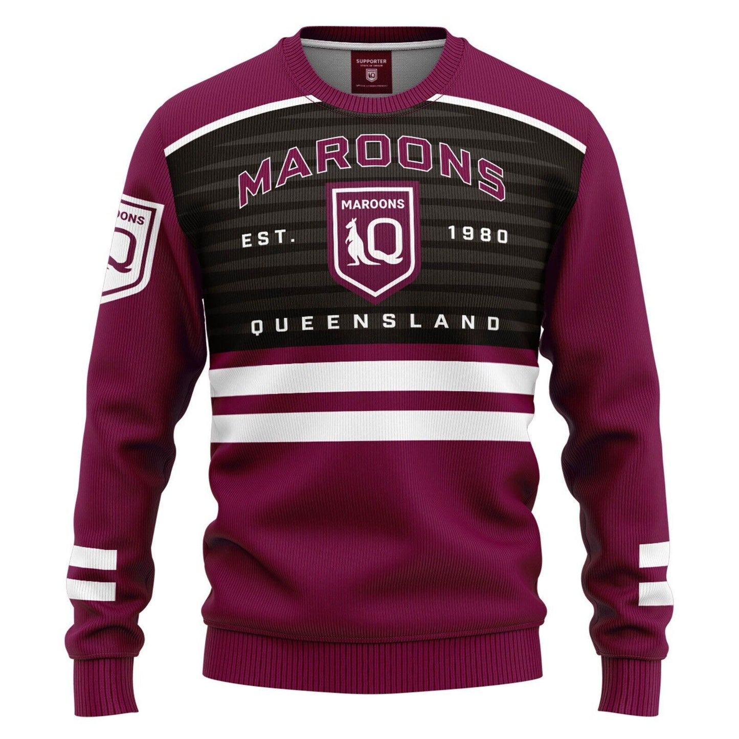 NRL Kids 'Victory' Pullover - Queensland Maroons - QLD - Infant Baby - Jumper