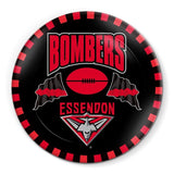 AFL Snack Plate - Essendon Bombers - 20cm diameter - Melamine - Single