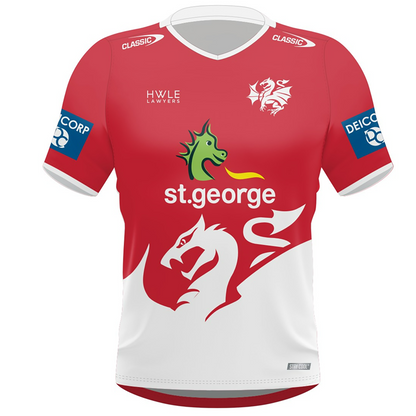 NRL 2024 Pro Training Tee - St George Illawarra Dragons  - Red - Adult