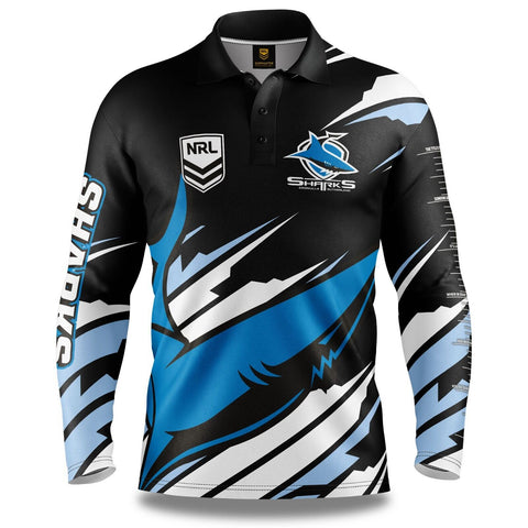 NRL 'Ignition' Fishing Shirt - Cronulla Sharks - Youth - Polo