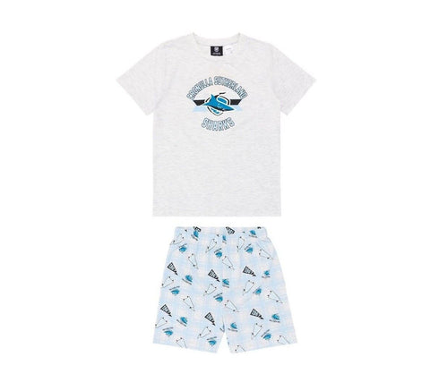 NRL Check Pyjama Set - Cronulla Sharks - Toddler - NAR