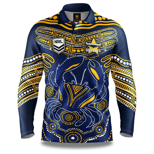 NRL 'Karumba' Fishing Shirt - North Queensland Cowboys - Adult - Mens - Polo