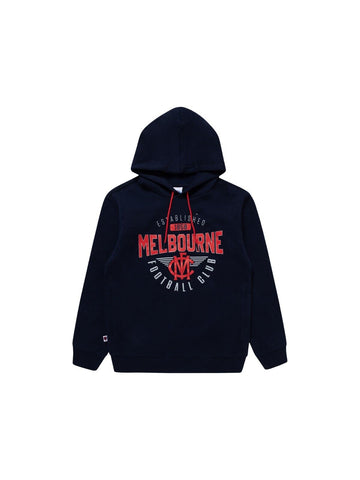 AFL Supporter Hoodie - Melbourne Demons - Youth - Kids - Hoody - Jumper