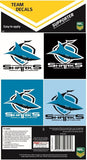 NRL Team Decal Sticker Set - Cronulla Sharks