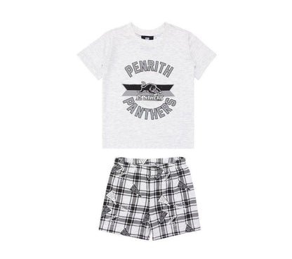 NRL Check Pyjama Set - Penrith Panthers - Toddler - NAR
